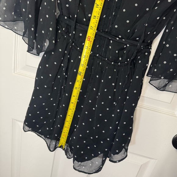 Abercrombie & Fitch Black and White Polka Dot Romper - Picture 4 of 6